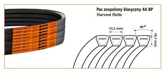 Pas klinowy 4A-1700 Harvest Belts 912877M1